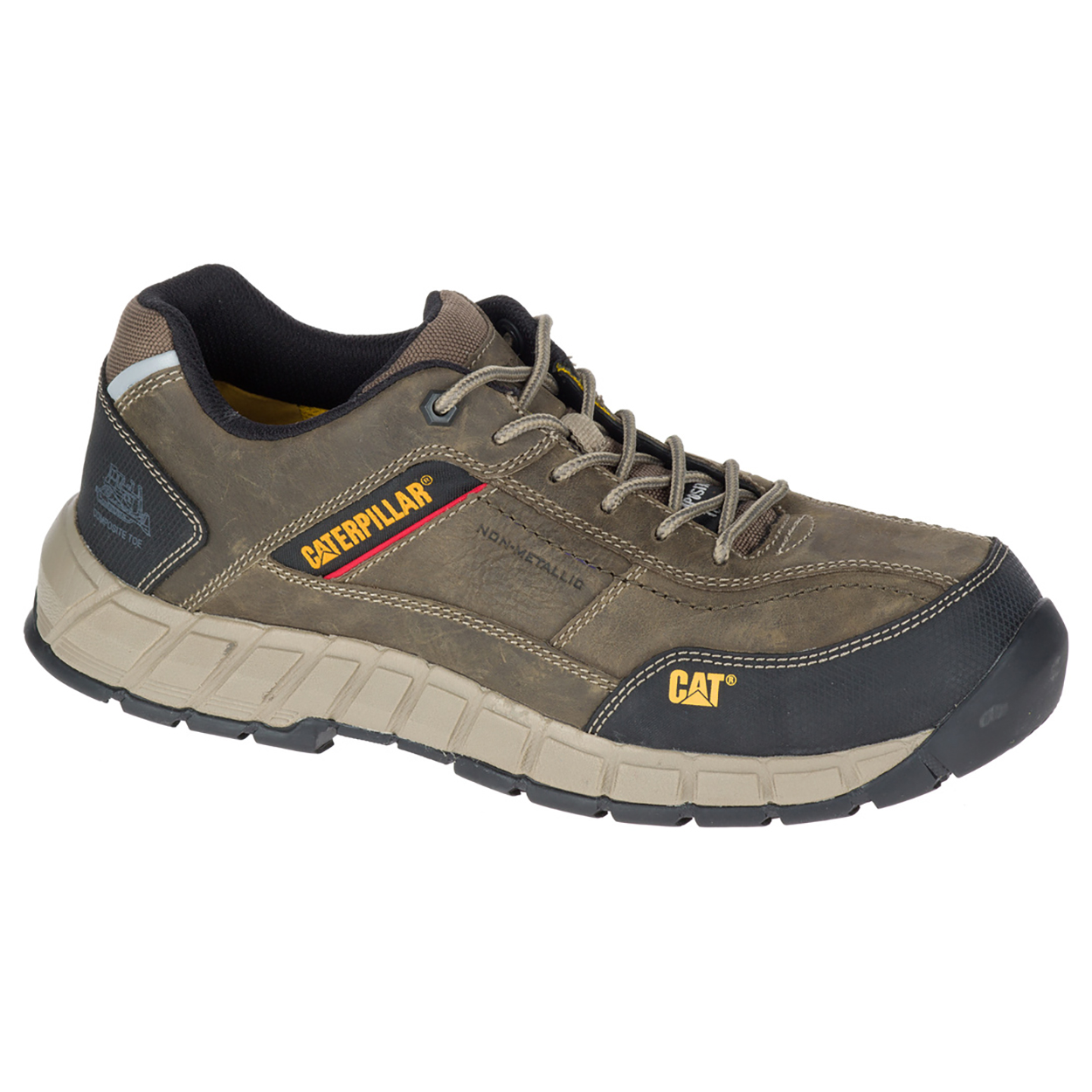 Men's Caterpillar Streamline Leather Ct S1 P Hro Sra Sa Safety Shoes Dark Grey Ireland GZXM37291